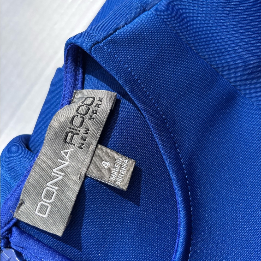 Donna Ricco Royal Blue Midi Dress - Picture 4 of 6